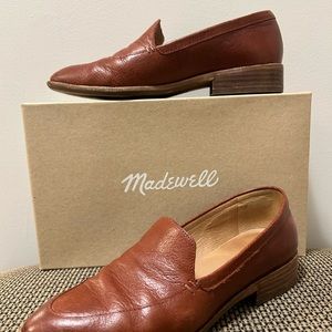 Madewell Leather Loafer in Burnished Mahogany Size 6.5